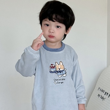 子どもパジャマ うさぎとくまの おやすみルームウェア