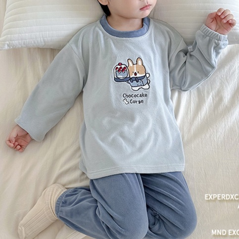 子どもパジャマ うさぎとくまの おやすみルームウェア