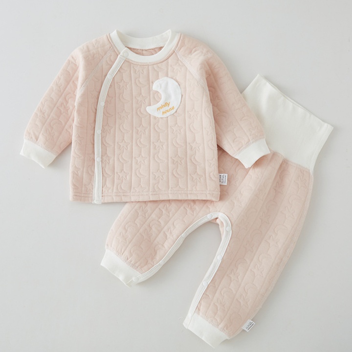 子どもパジャマ 星とお月様のふんわりキルトパジャマ