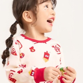お正月スマイル 子どもパジャマ