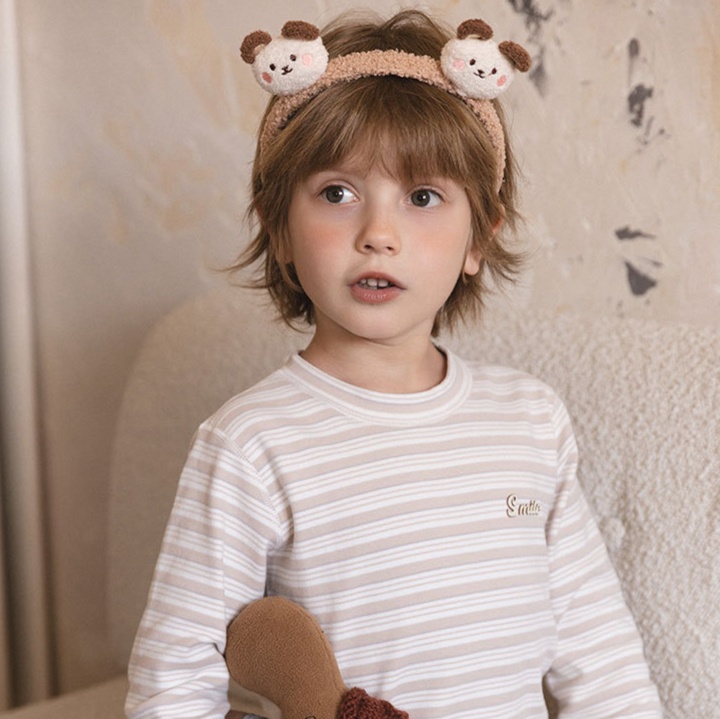 子どもパジャマ おやすみ優しいしましまパジャマ