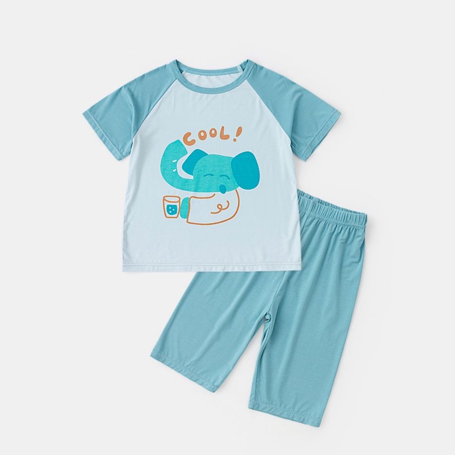 子どもパジャマ おやすみ動物楽団 半袖パジャマセット