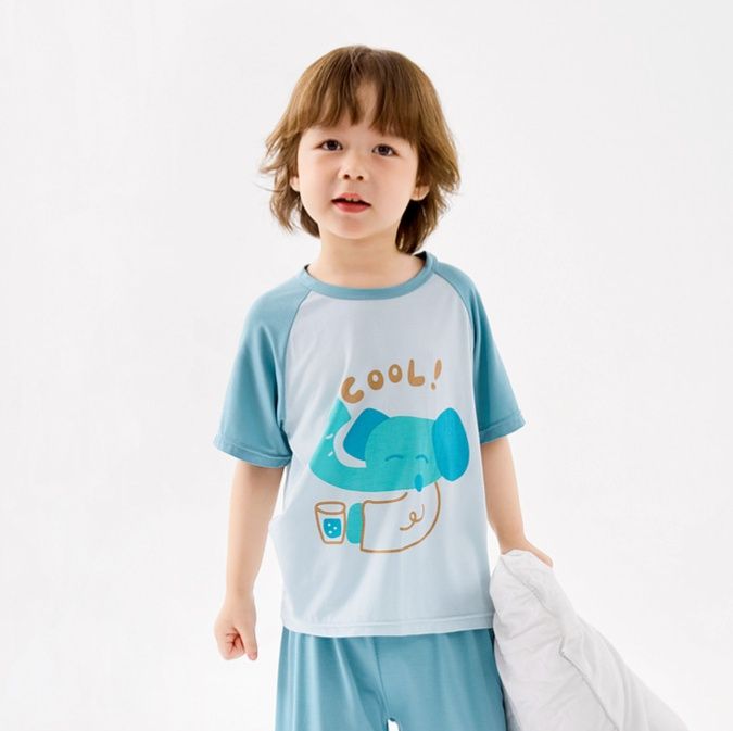 子どもパジャマ おやすみ動物楽団 半袖パジャマセット