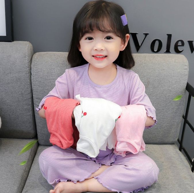 子どもパジャマ さくらんぼワンポイント涼やかパジャマ