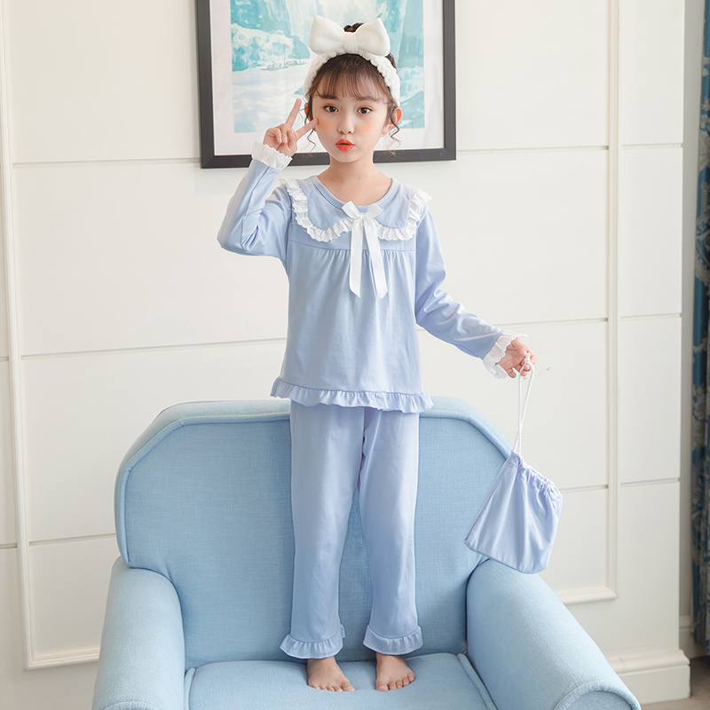 子どもパジャマ ふんわりレース付きおやすみウェア