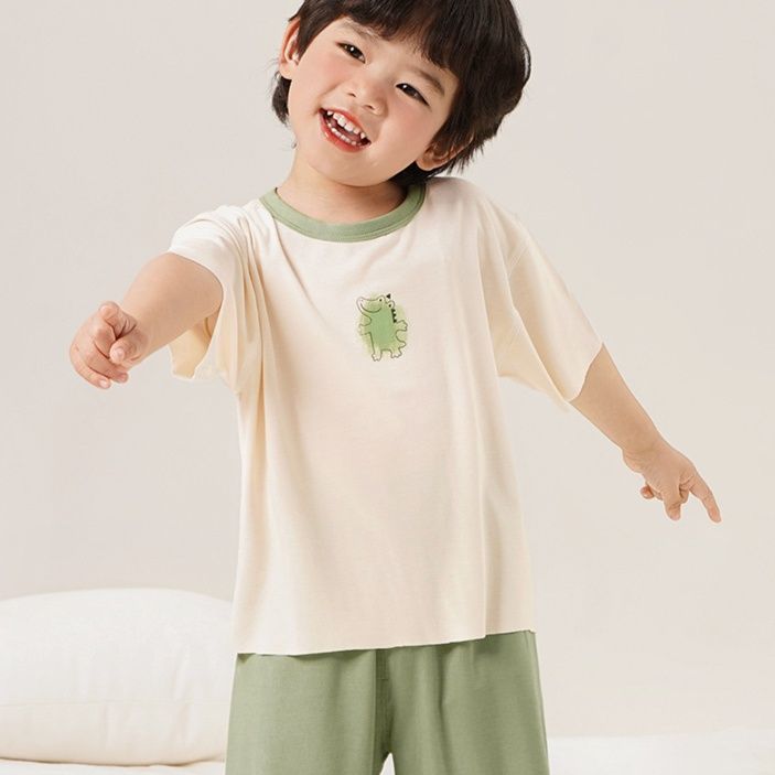 子どもパジャマ ゆかいな恐竜半袖パジャマセット
