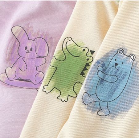 子どもパジャマ ゆかいな恐竜半袖パジャマセット