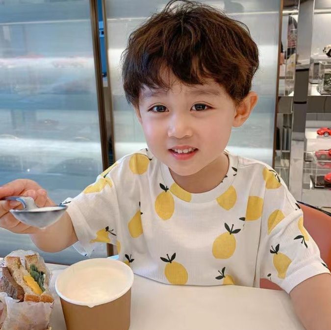子どもパジャマ ポップ柄セットアップパジャマ
