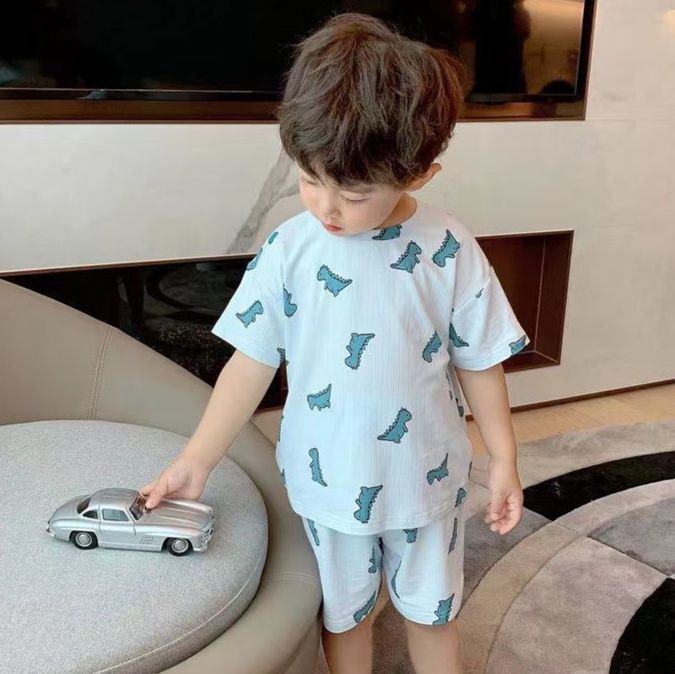 子どもパジャマ ポップ柄セットアップパジャマ
