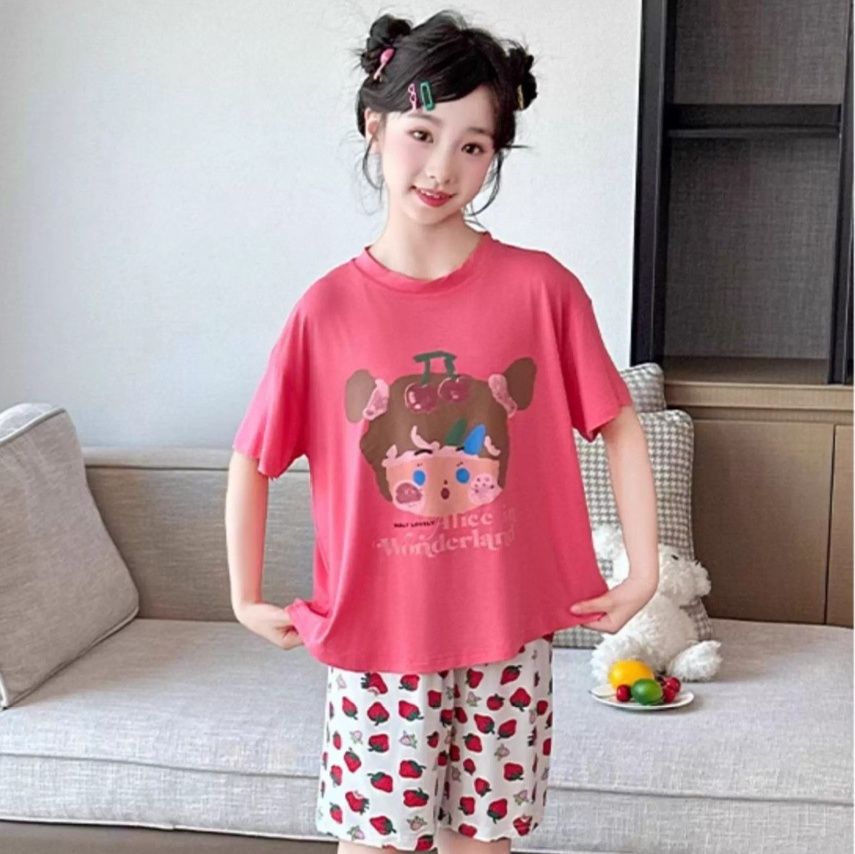 子どもパジャマ 不思議の国の子ども用夏パジャマ