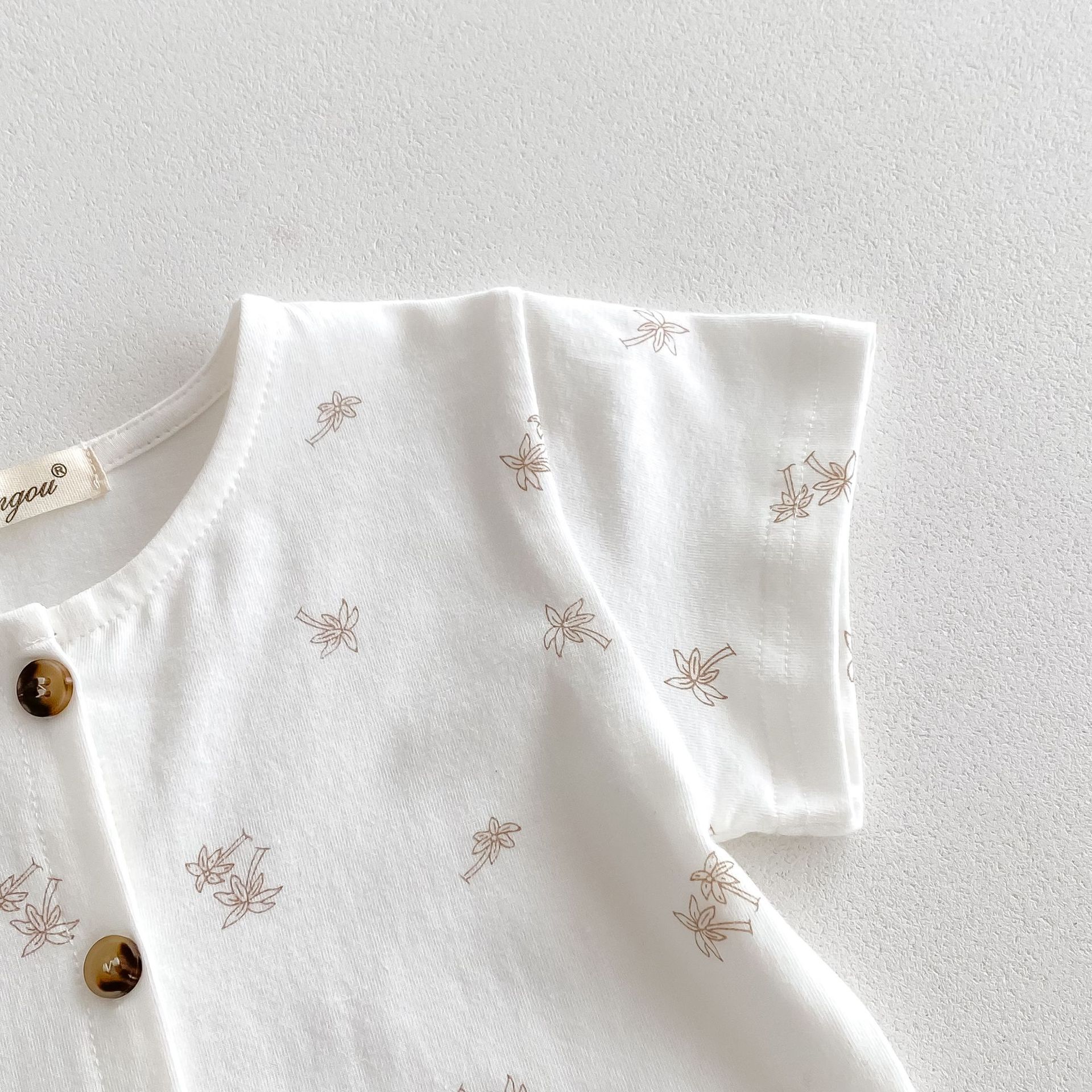 子どもパジャマ 小花刺繍セパレートパジャマ