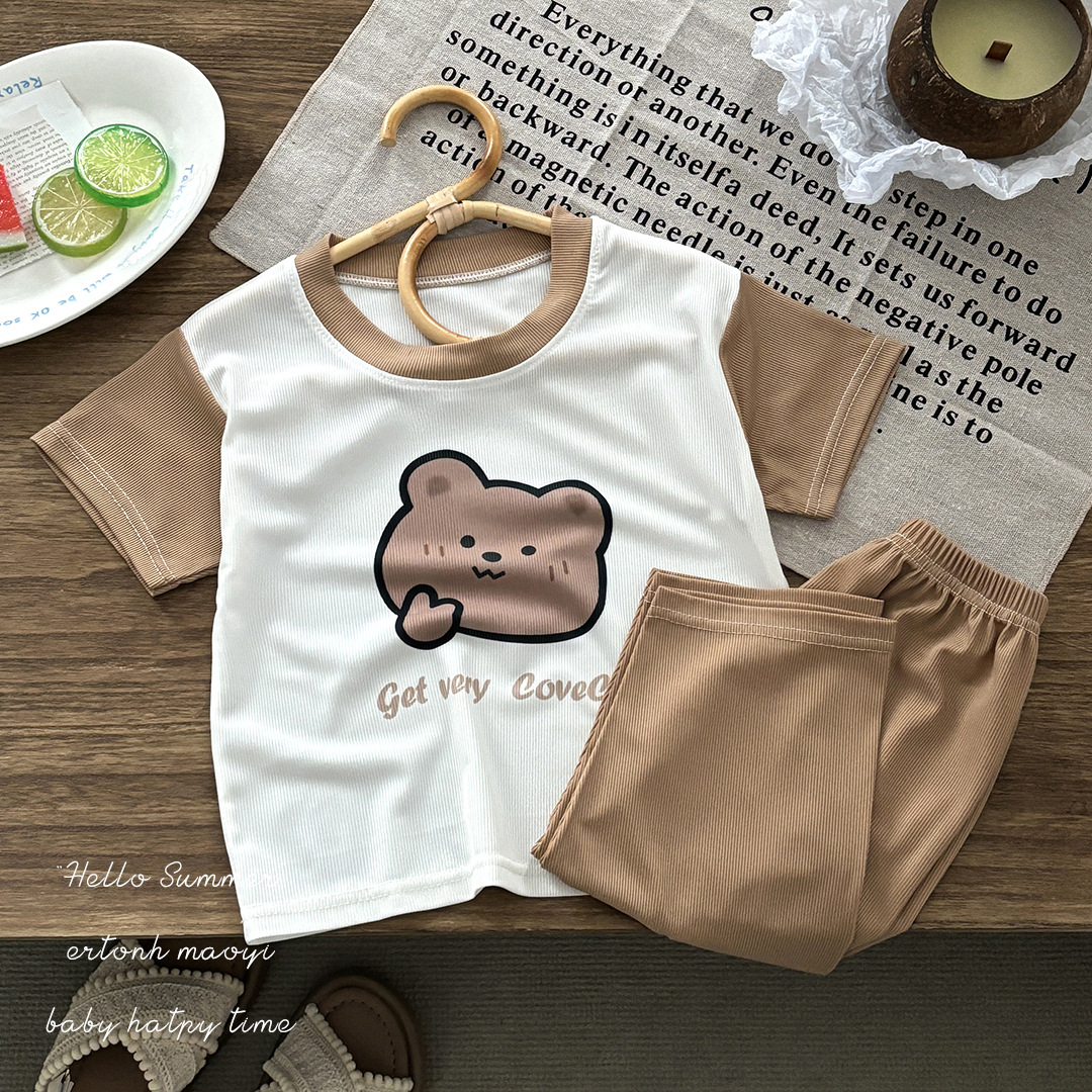 子どもパジャマ ふわもこくまさんルームウェア