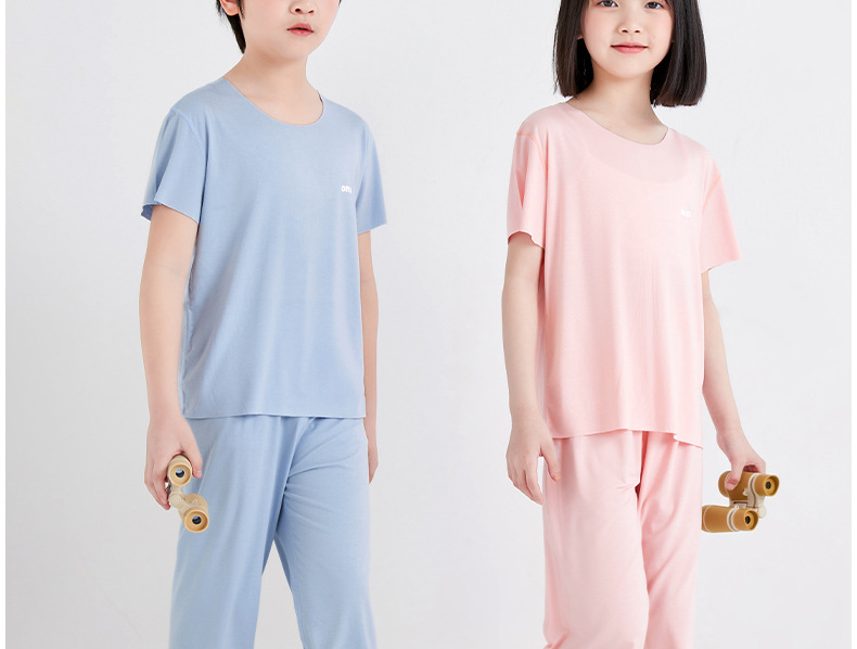 子どもパジャマ なめらか天竺素材の涼やかパジャマ