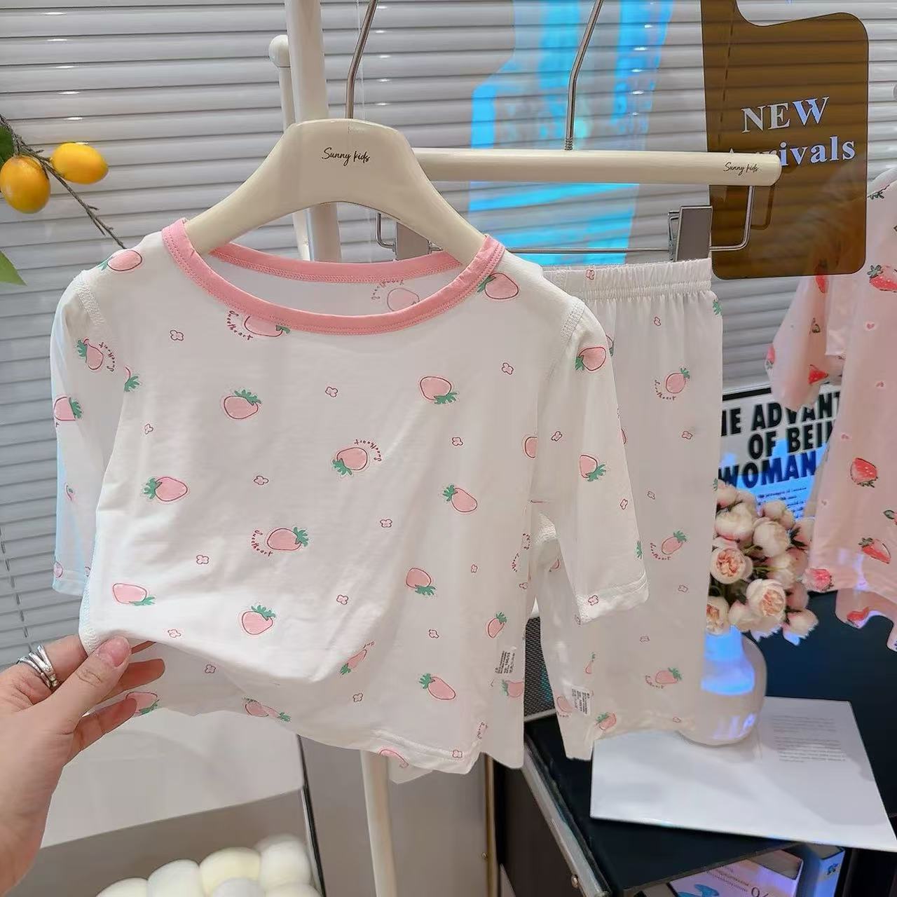 子どもパジャマ おやすみうさぎ 涼感パジャマセット