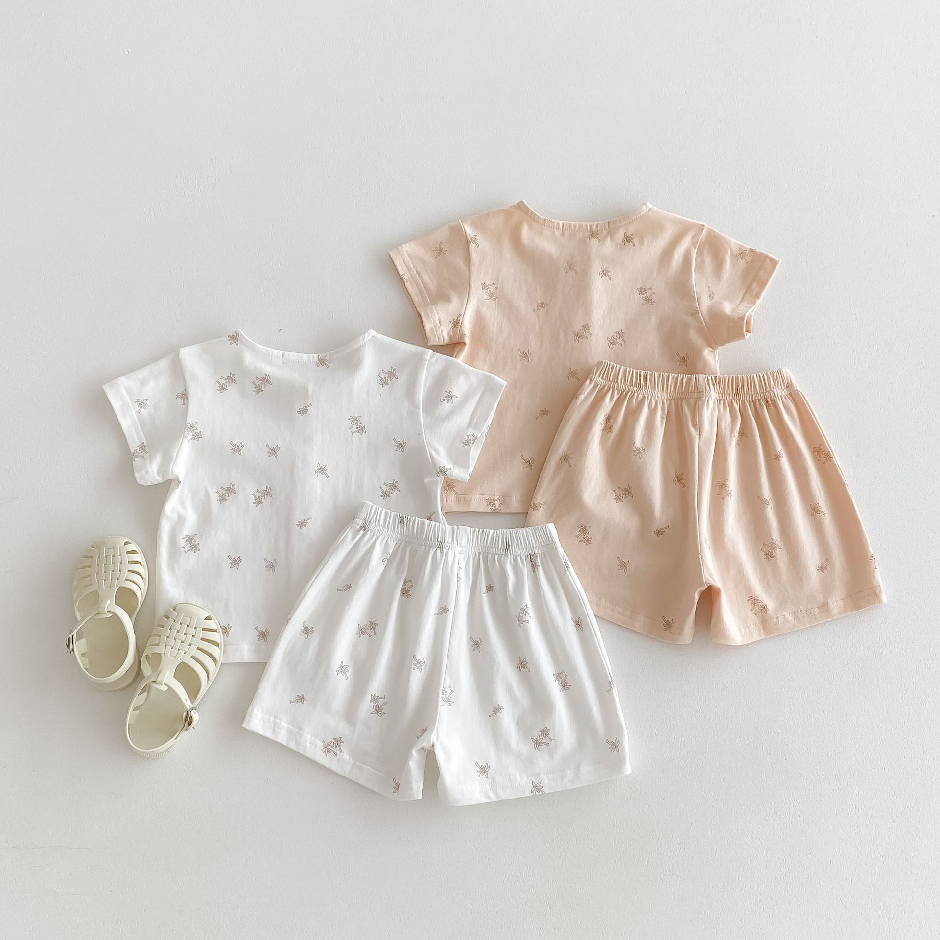子どもパジャマ 小花刺繍セパレートパジャマ