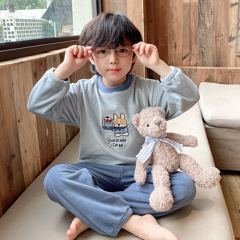 子どもパジャマ うさぎとくまの おやすみルームウェア