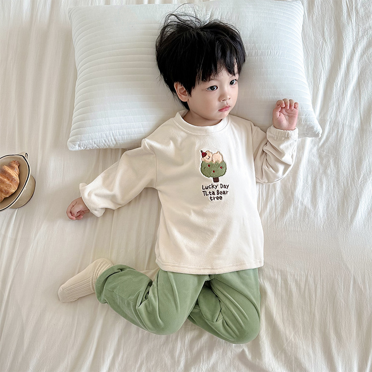 子どもパジャマ うさぎとくまの おやすみルームウェア