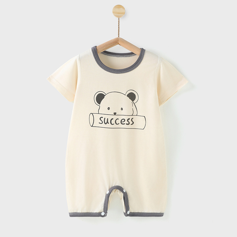 子どもパジャマ やさしい肌触り 動物柄ロンパース