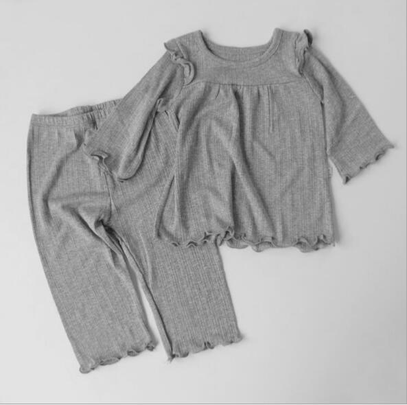 子どもパジャマ 夏用 フリル付き コットンパジャマ 赤ちゃん用ルームウェア