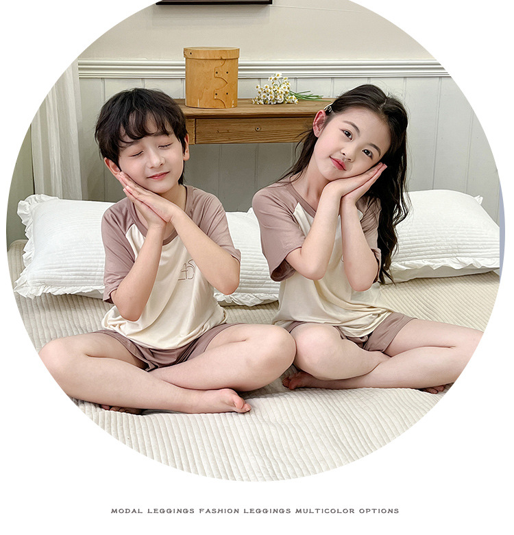子どもパジャマ ねこモチーフ ラグラン夏パジャマ