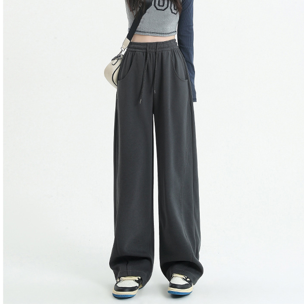 ワークパンツ 韓国風 レディース チノパン 4色展開 ゆったりシルエット
