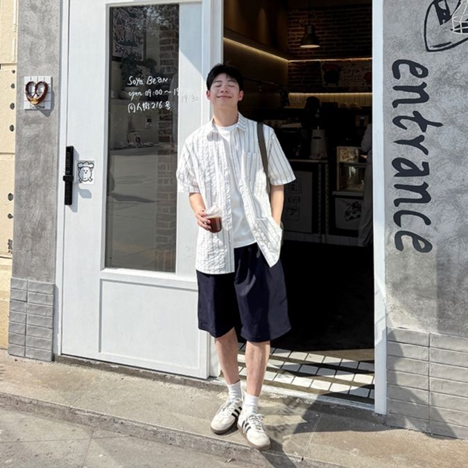 ワークパンツ ゆったりシルエット半ズボン
