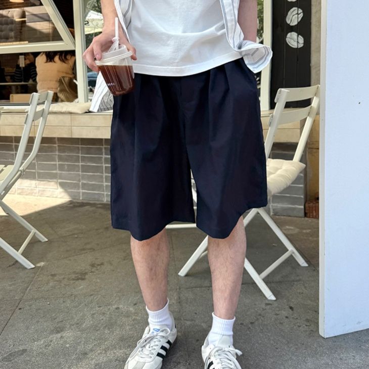 ワークパンツ ゆったりシルエット半ズボン