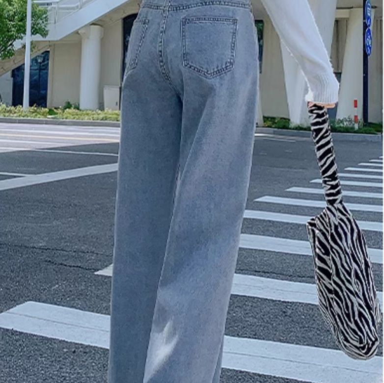 ワークパンツ 二段ボタン ワイドフレアデニム９分丈