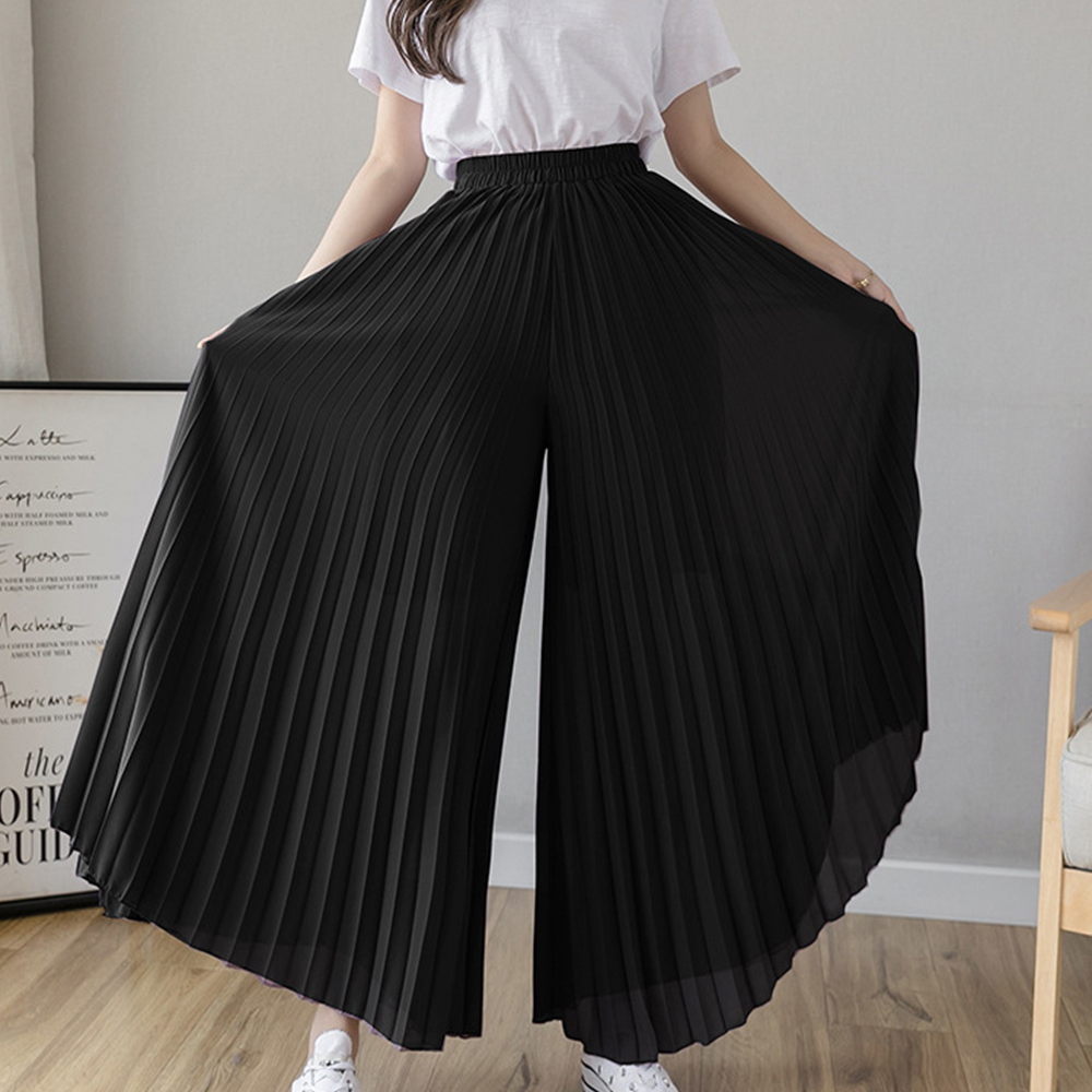ワークパンツ 上品プリーツチノパン ガウチョスカーチョ