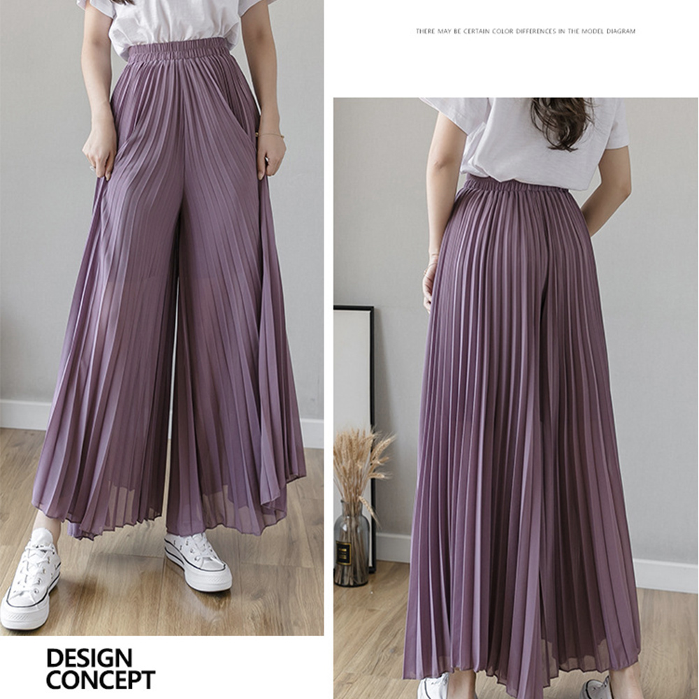 ワークパンツ 上品プリーツチノパン ガウチョスカーチョ