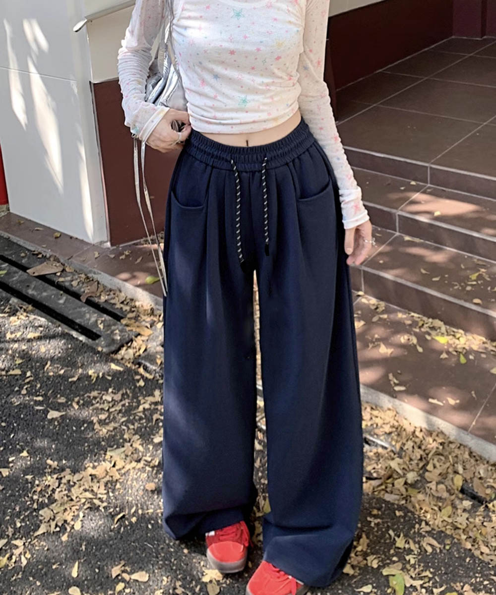 ワークパンツ ゆったりワイドシルエットチノパン