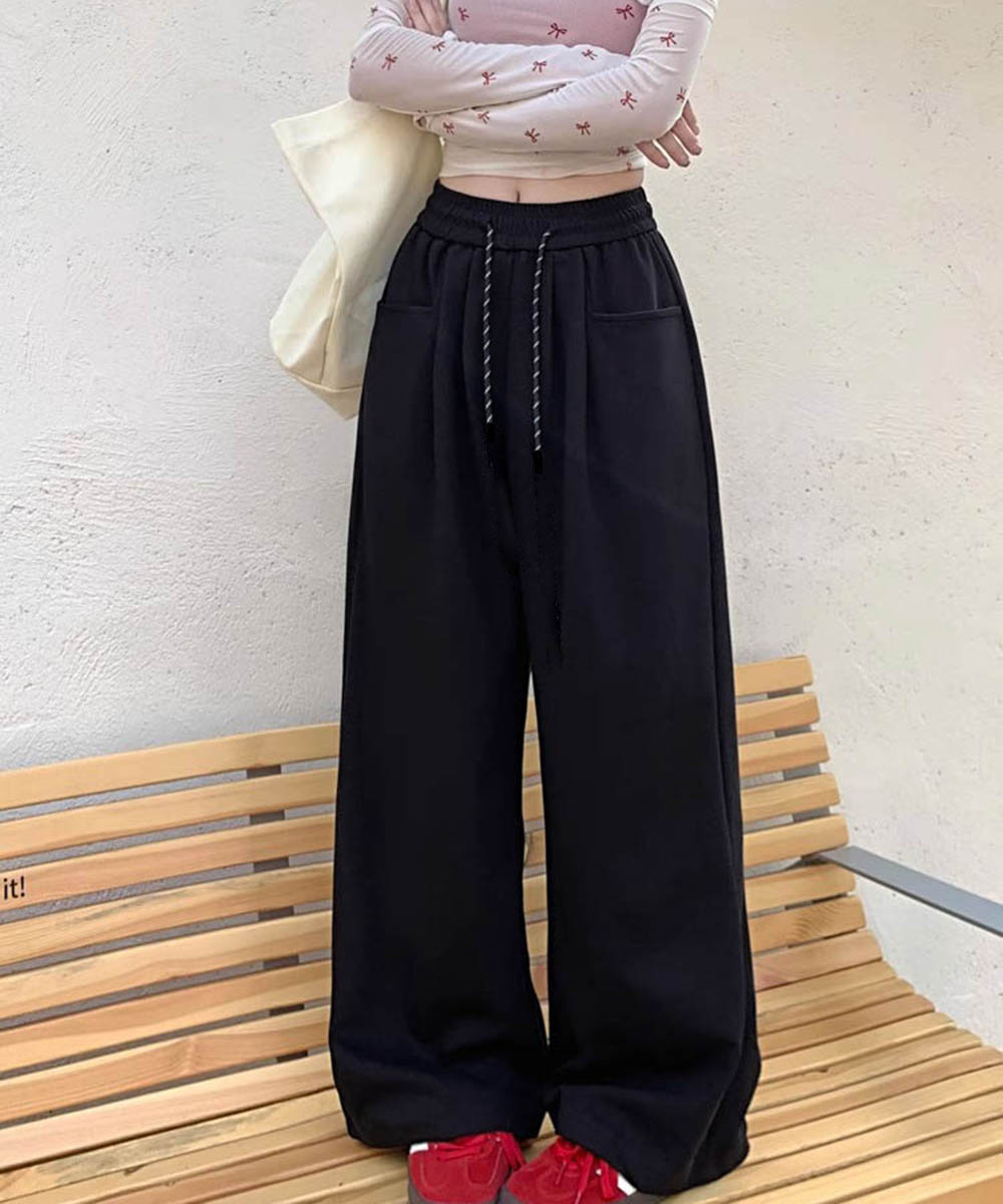 ワークパンツ ゆったりワイドシルエットチノパン