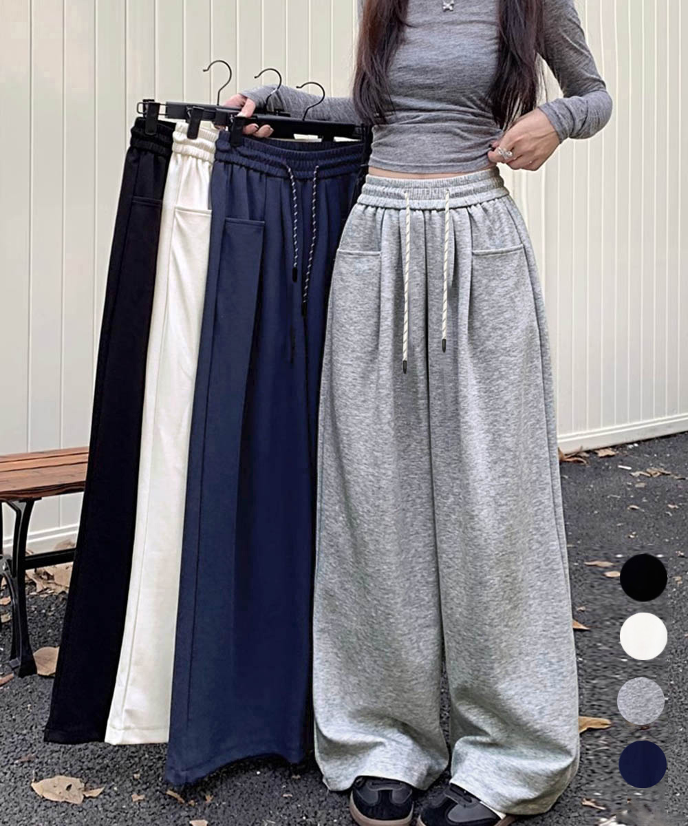 ワークパンツ ゆったりワイドシルエットチノパン
