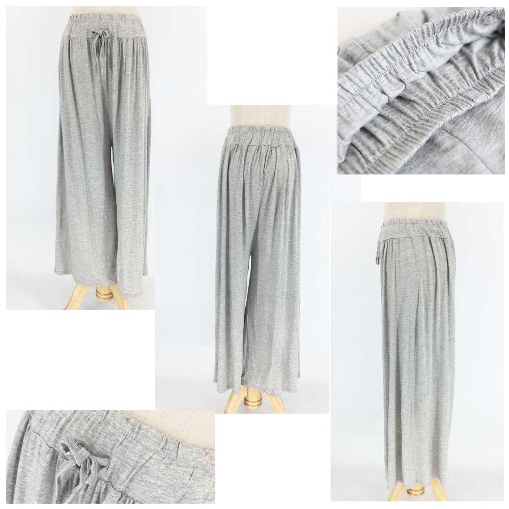 ワークパンツ ゆったり美脚スカーチョ 夏用スラックス