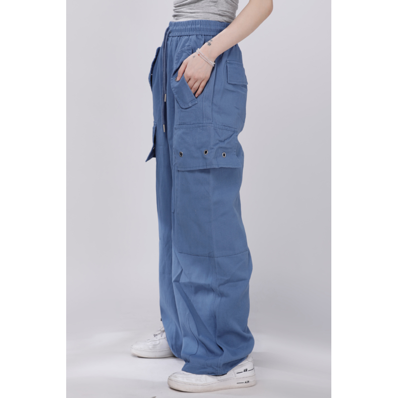 ワークパンツ ゆったりシルエットワイドカーゴパンツ
