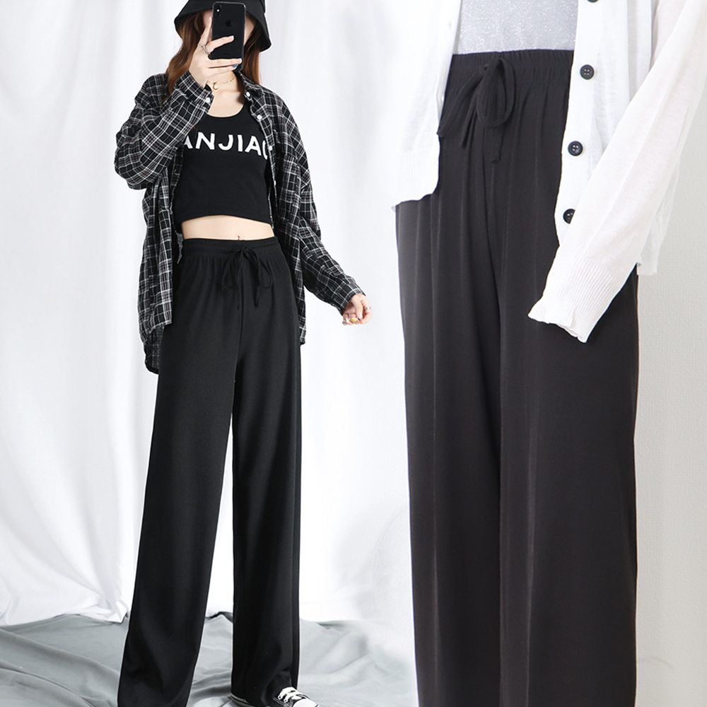 ワークパンツ 接触冷感 ハイウエスト ワイド チノパン レディース
