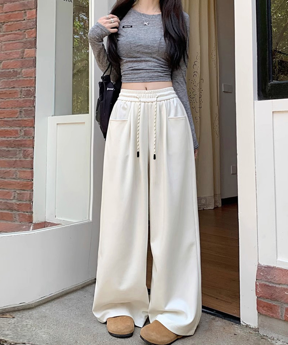 ワークパンツ ゆったりワイドシルエットチノパン