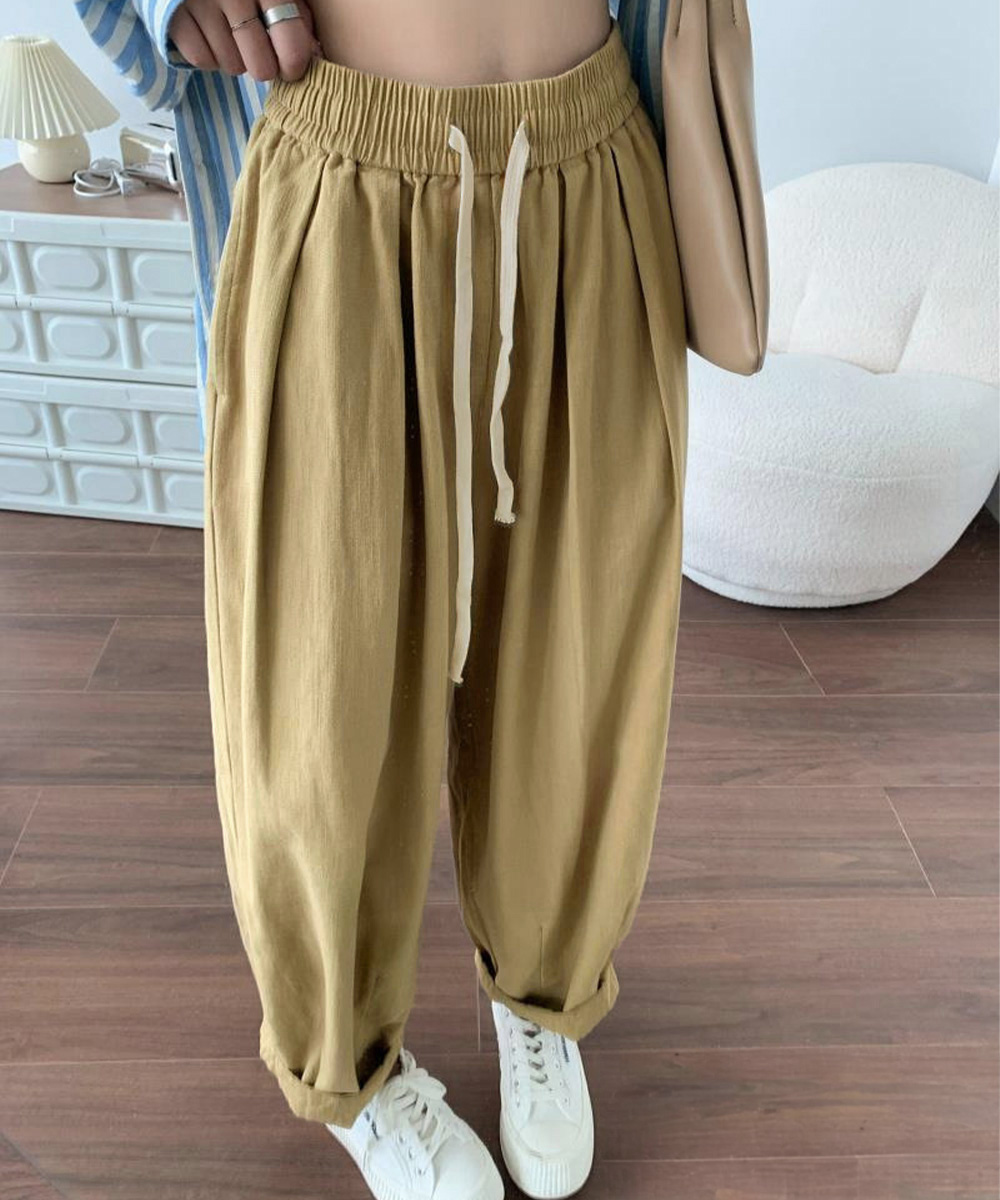 ワークパンツ レディース ゆったりチノパン キャロットシルエット