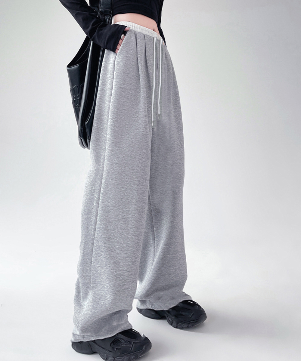 ワークパンツ ゆったりワイドチノパン 春夏秋 楽ちん着用