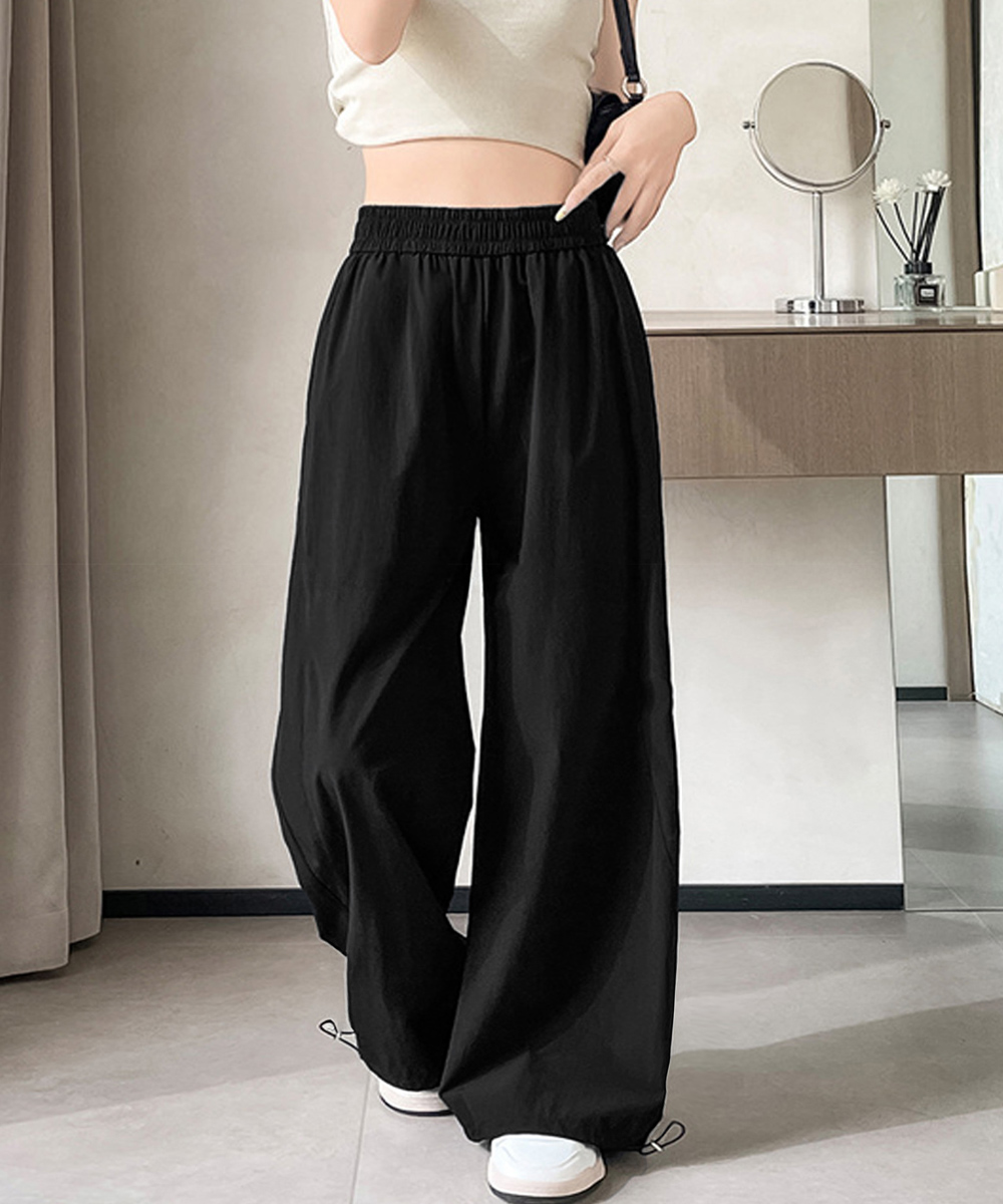 ワークパンツ レディース ハイウエスト ワイドスラックス 美脚パンツ