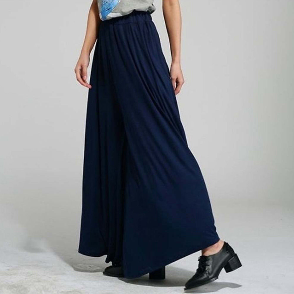 ワークパンツ ゆったり美脚スカーチョ 夏用スラックス