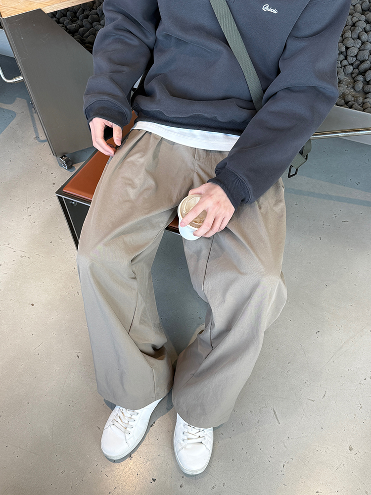 ワークパンツ ゆったりワイドシルエットチノパン