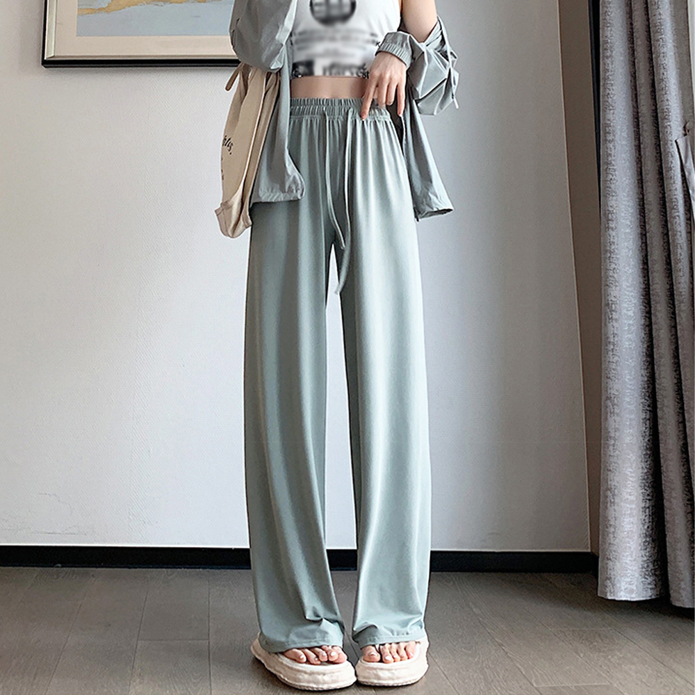 ワークパンツ 美脚効果 ハイウエストチノパン セミワイド