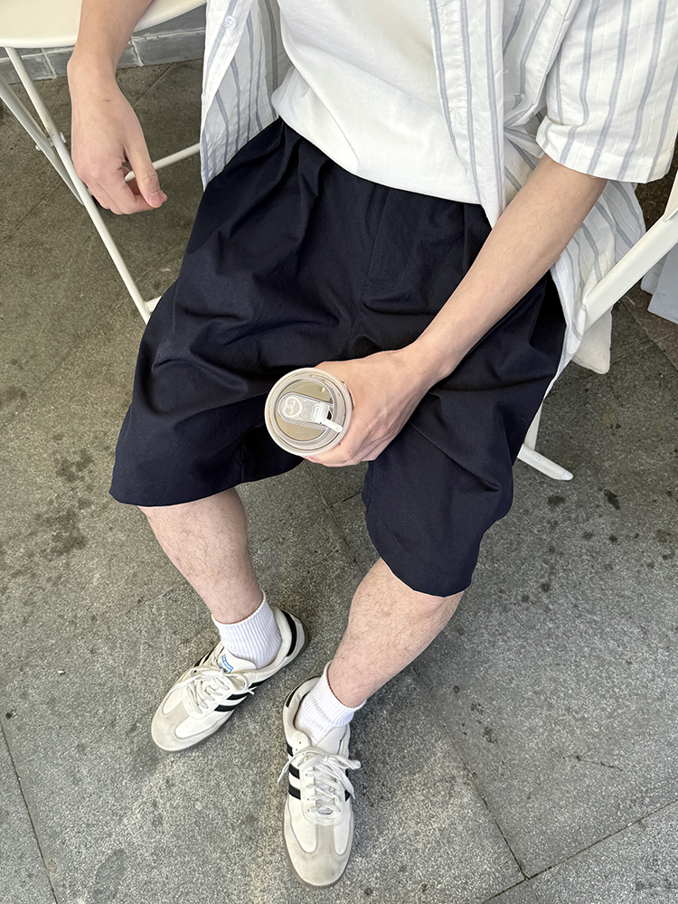 ワークパンツ ゆったりシルエット半ズボン