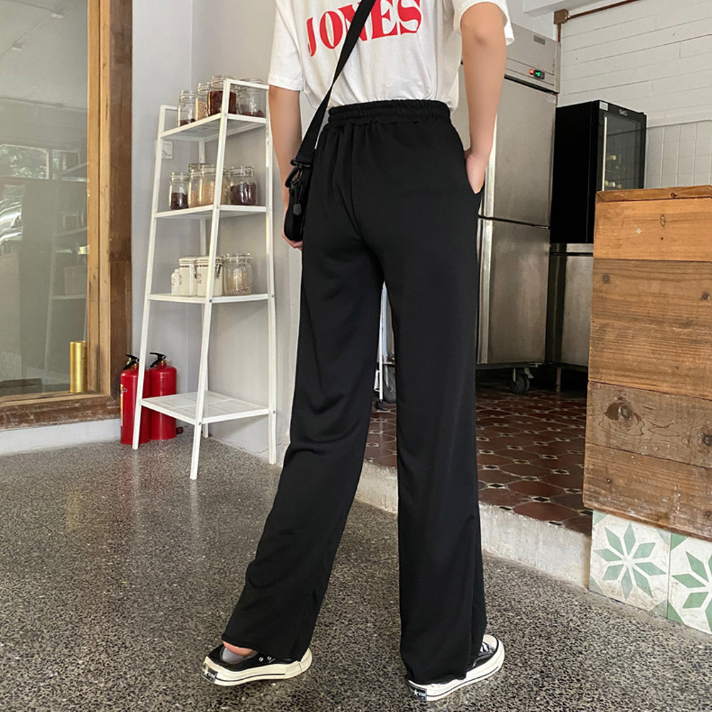 ワークパンツ 穴あきデニム風 スウェットパンツ レディース