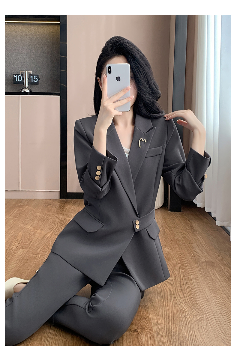 パンツセットアップ ハートブローチ付きウエストマークセット