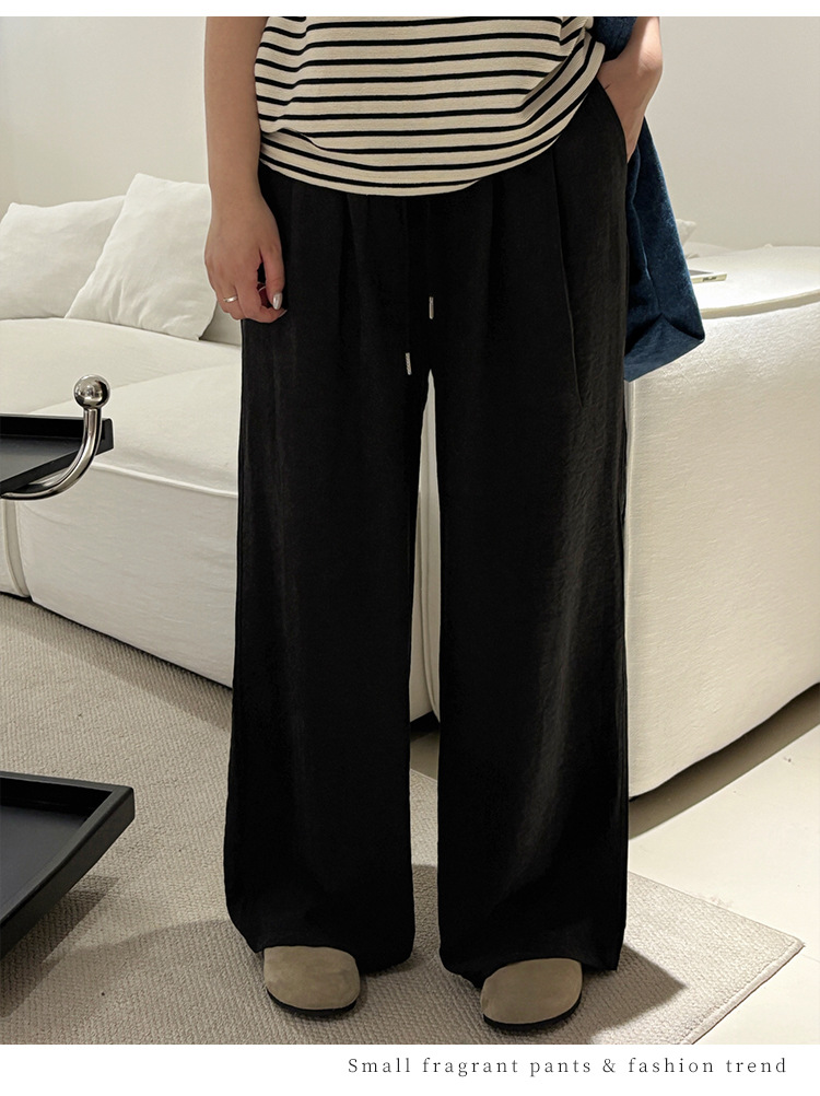 パンツセットアップ リラックスドレープワイドパンツ