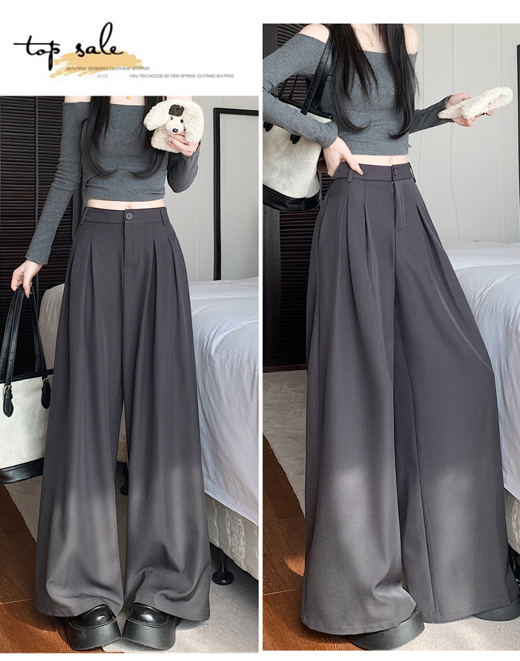 パンツセットアップ 流れるシルエット ワイドパンツ