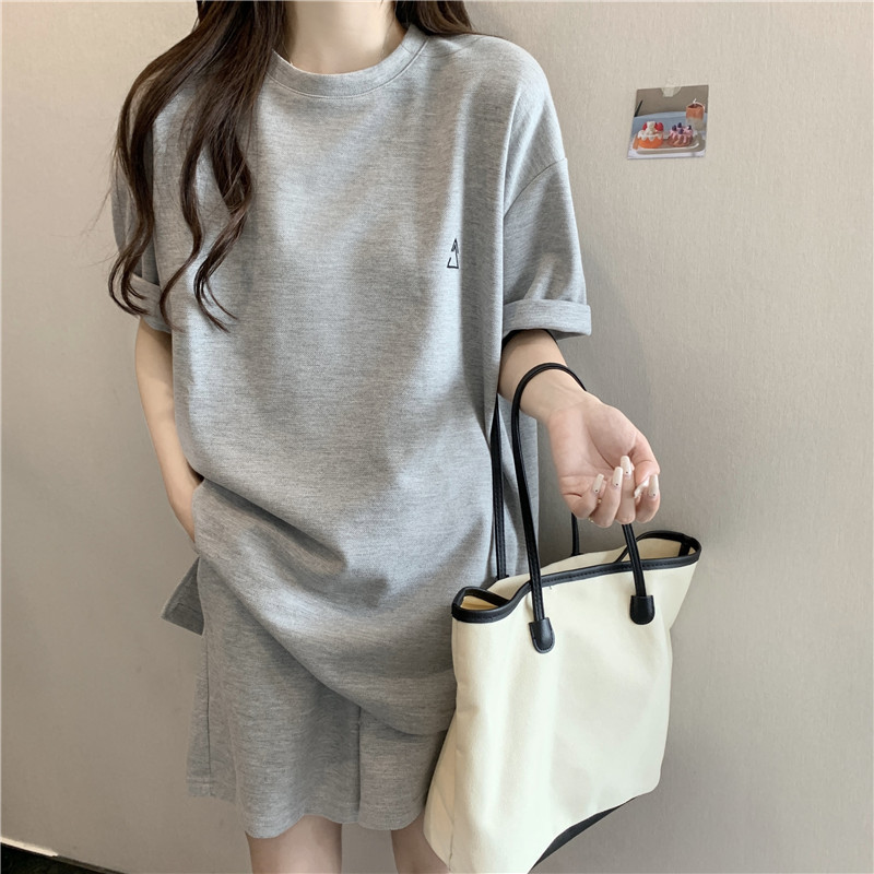 パンツセットアップ シンプル三角ワンポイントセットアップ