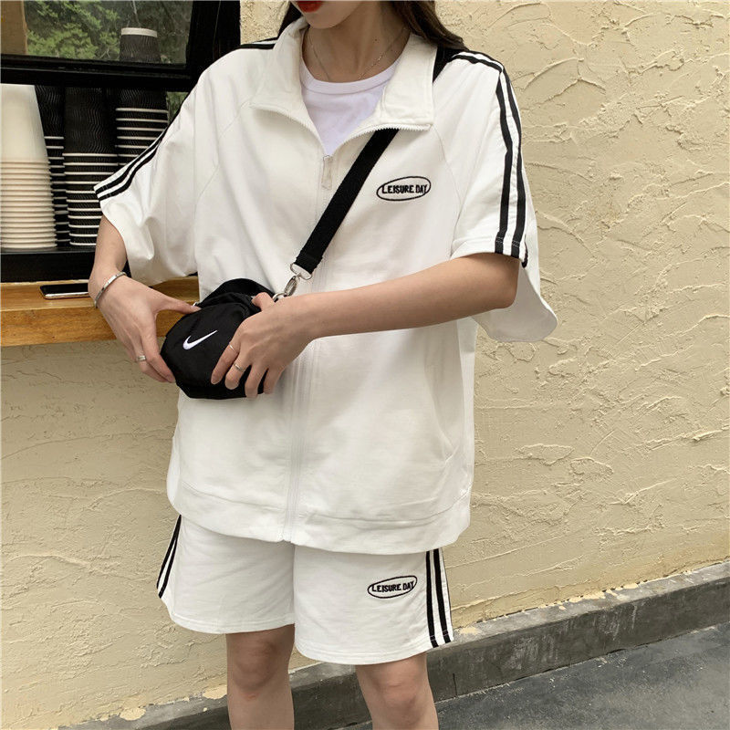 パンツセットアップ ラインサイドジップアップセットアップ